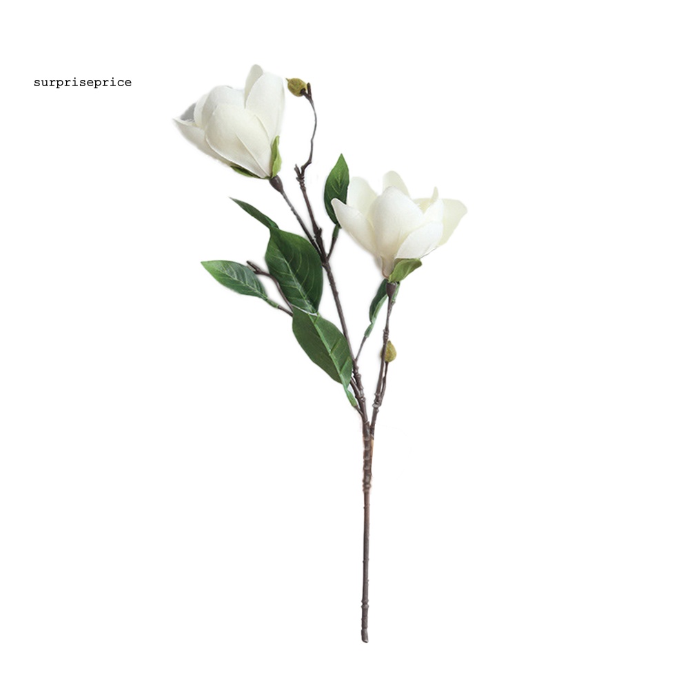 1 Bó Hoa Mộc Lan Nhân Tạo 2 Bông Trang Trí