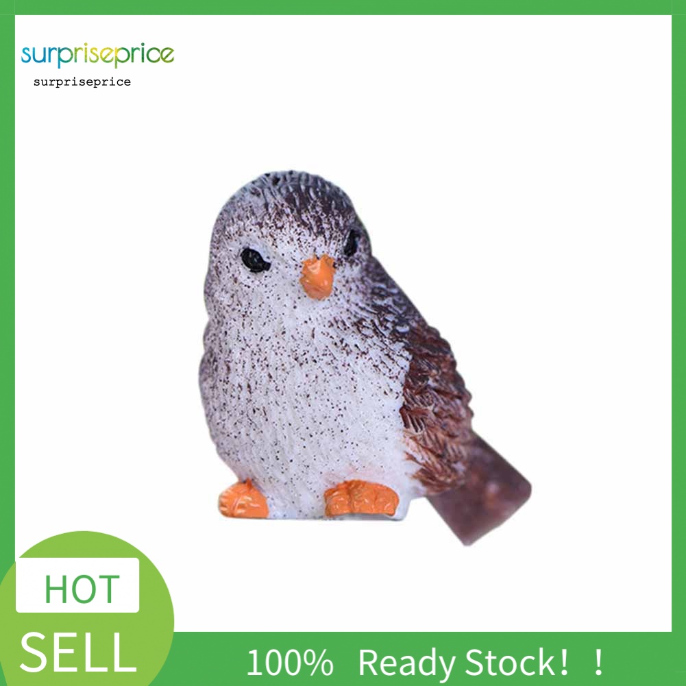 Đồ trang trí Chú Chim Mini Dễ Thương Dùng Trang Trí Sân Vườn DIY