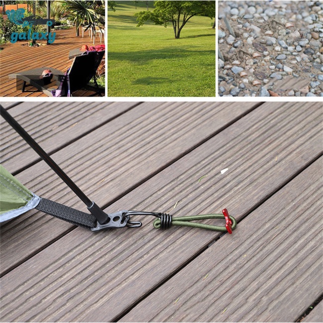 Galaxy Móc Khóa Dây Lều Cắm Trại Co Giãn Chống Gió