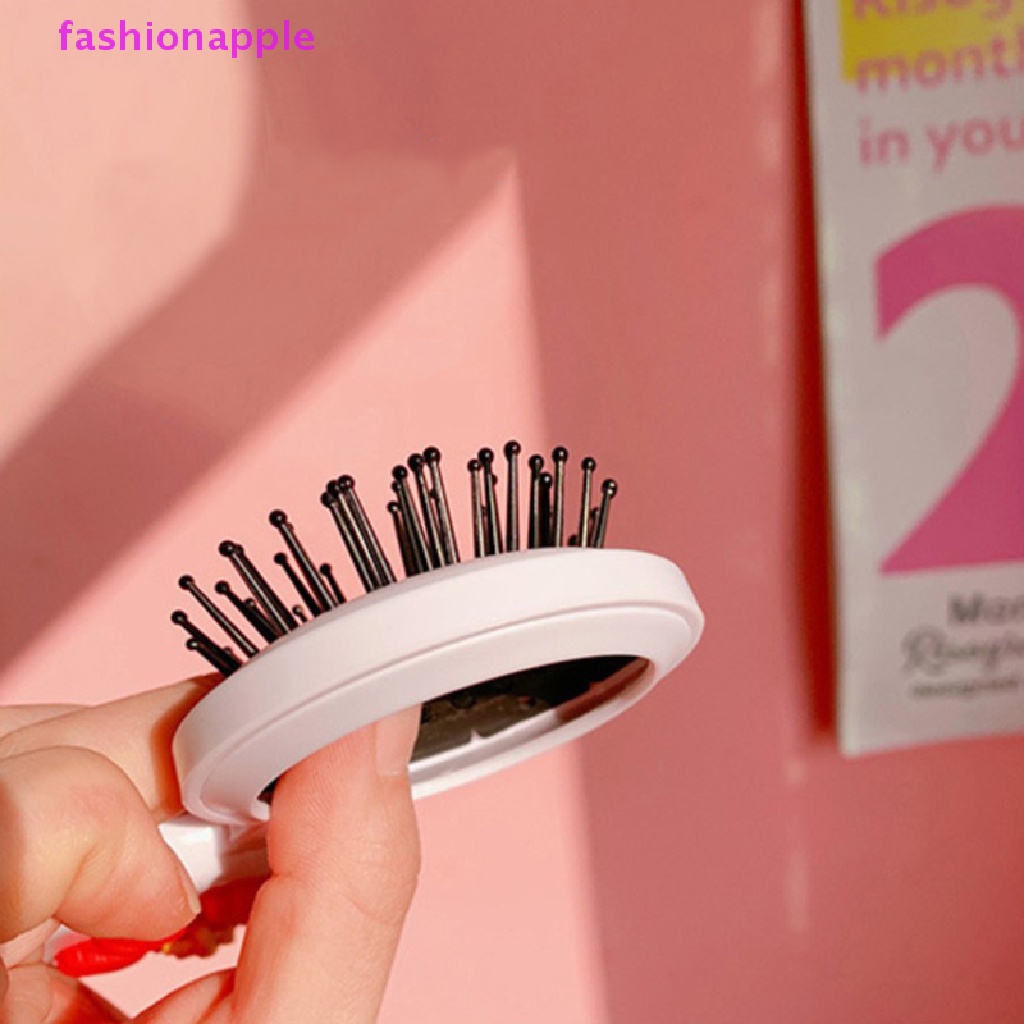 Lược Chải Tóc Massage Da Đầu Chống Tĩnh Điện Có Gương