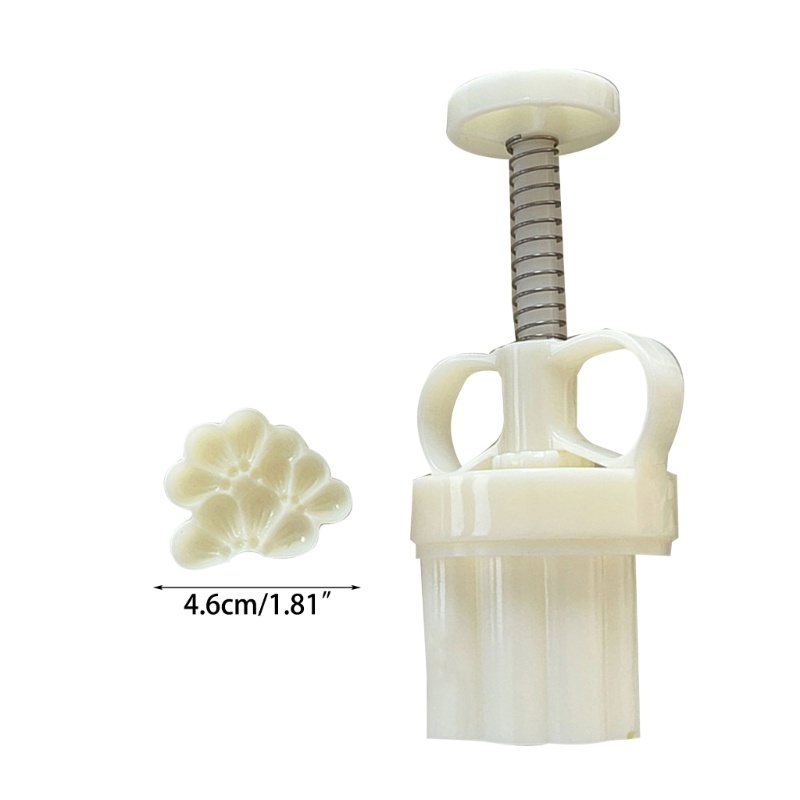 Bộ 2 Khuôn Làm Bánh Trung Thu / Bánh Trung Thu Dạng Nhấn Bằng Tay DIY