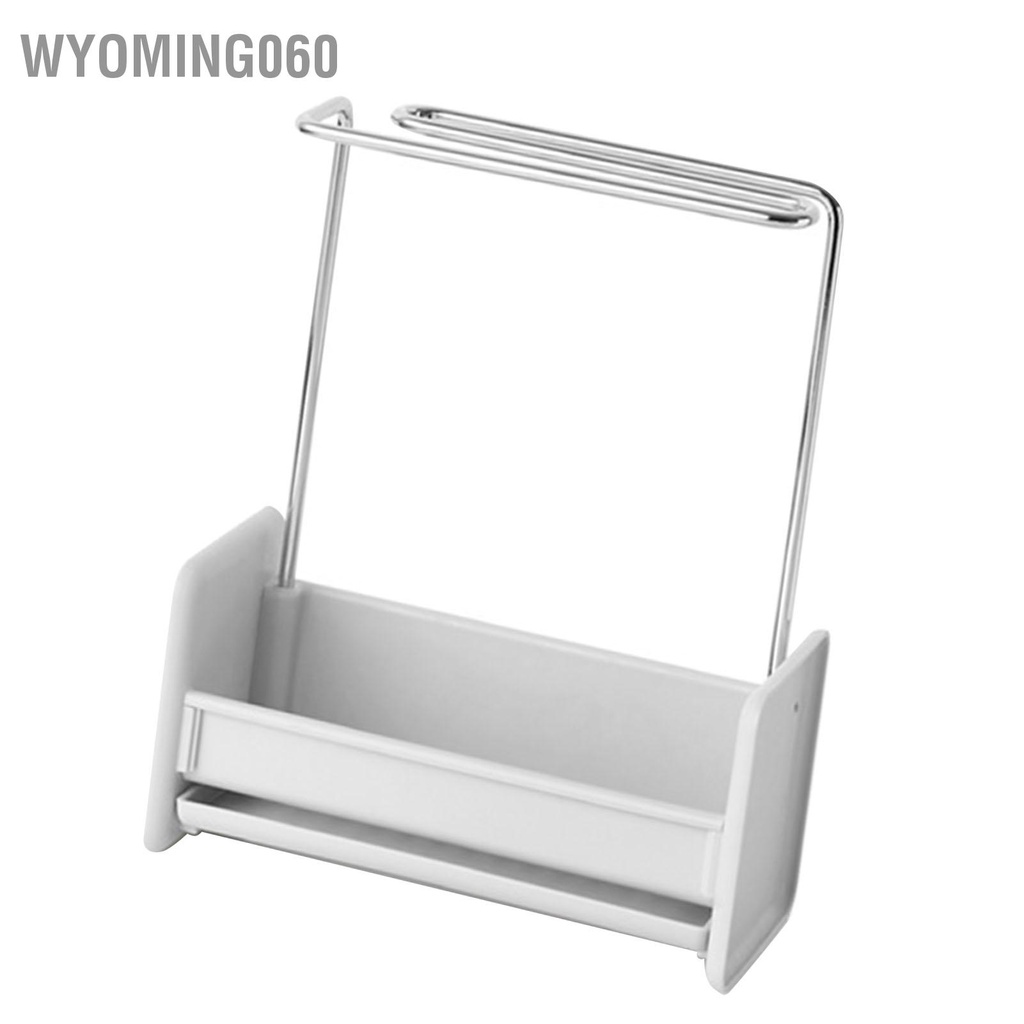 Wyoming060 Bát đĩa Giá treo khăn bằng thép không gỉ PP Có thể tháo rời Đáy rỗng Móc rửa chén cho Nhà bếp Bọt biển Thép Len