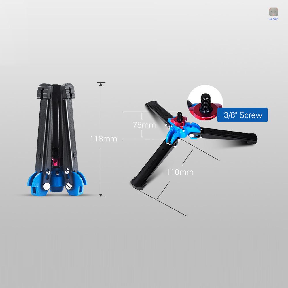Giá Đỡ Ba Chân Mini M-1 Thông Dụng Với Ốc Vít 3 / 8 &quot;Cho Gậy Ba Chân Monopod