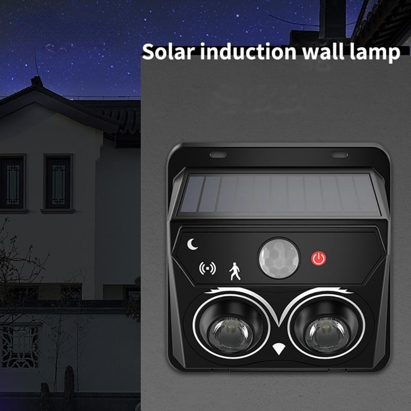 Đèn LED Treo Tường Cảm Biến Chuyển Động Thông Minh Chống Nước Hình Chim Cú Cho Sân Vườn