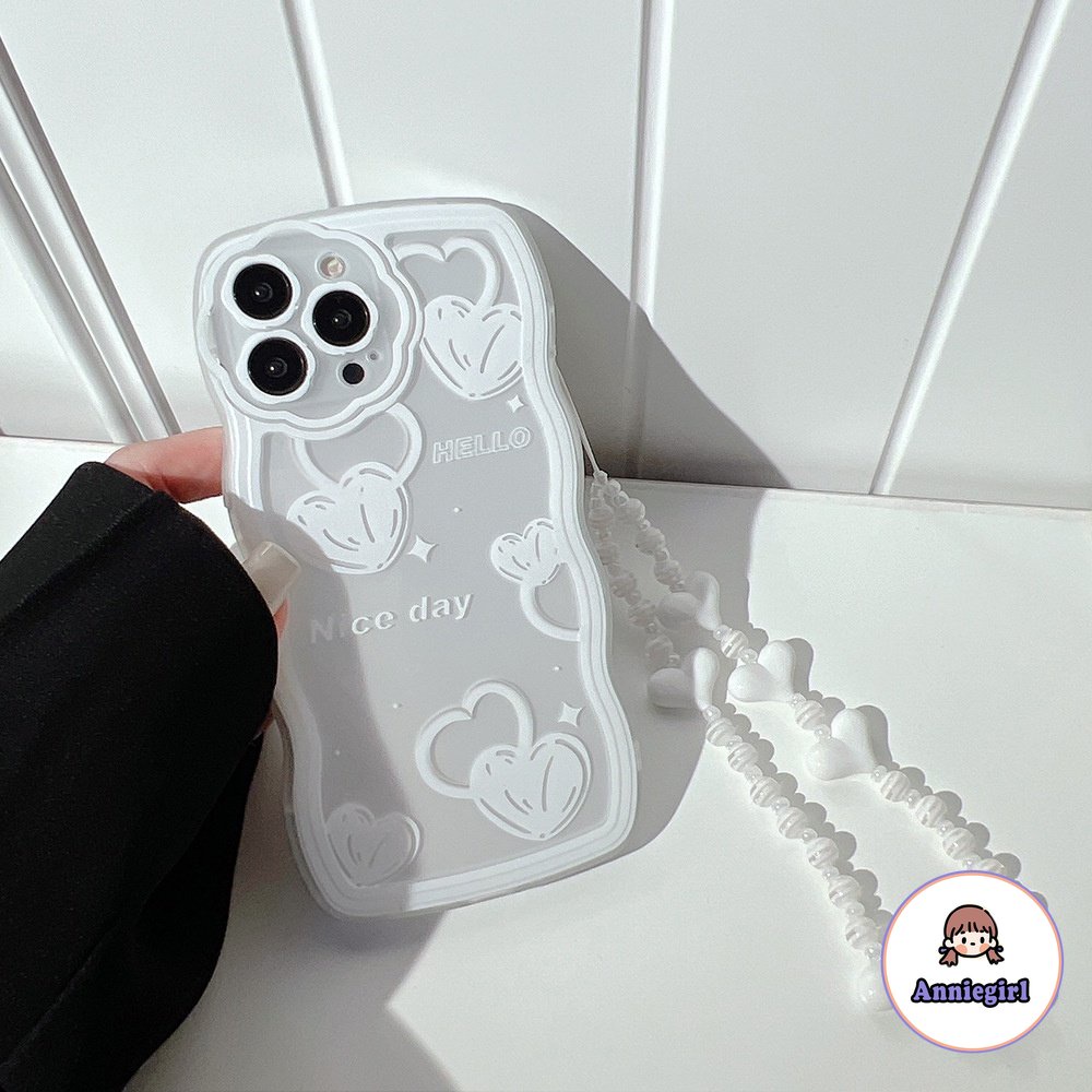 Ốp Điện Thoại TPU Dẻo Họa Tiết Trái Tim Kèm Vòng Tay Cho IPhone 11 14 Pro Max 13 Pro Max 12 IPhone X XS XR XS Max IPhone 7 8 Plus