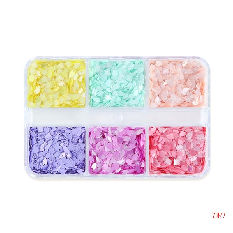 Hộp Kim Tuyến Hình Hoa Đào Đính Móng Tay Nghệ Thuật