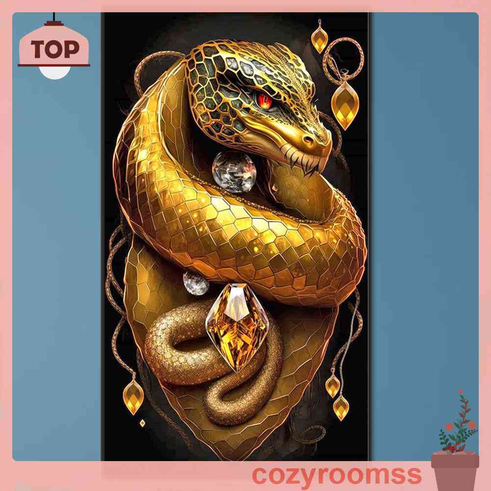 Tranh Đính Đá Kim Cương Toàn Bộ 5D DIY Hình Vẽ Rắn