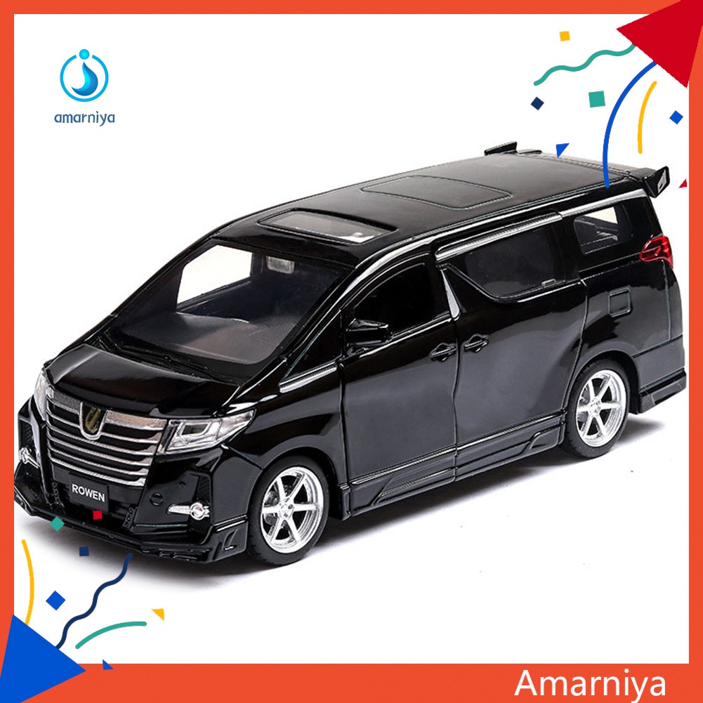 Mô Hình Xe Hơi Toyota Alphard Bằng Hợp Kim Có Đèn LED Và Nhạc Tỷ Lệ 1 / 32