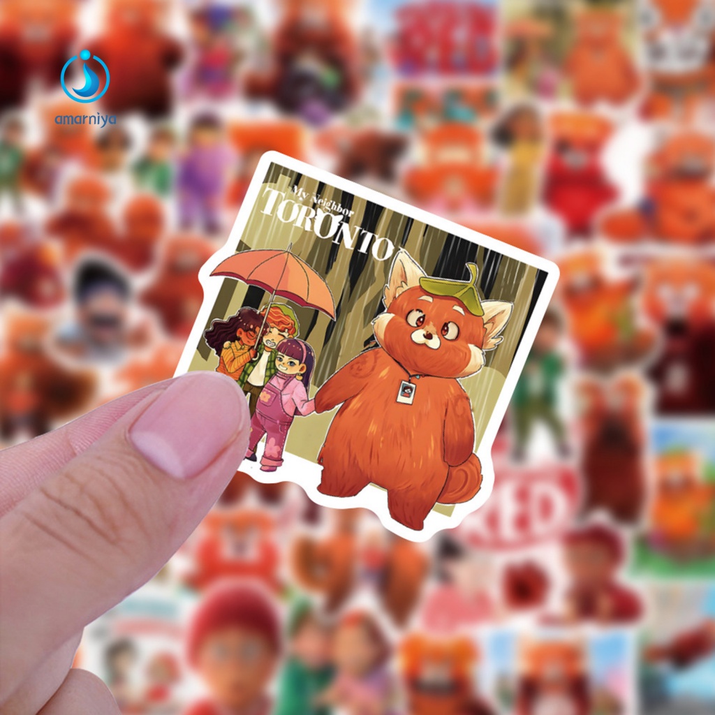 Bộ 50 Miếng Dán Laptop In Hoạt Hình Nhiều Màu Dễ Thương