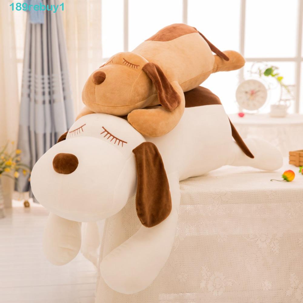 Đồ chơi nhồi bông Hình Chú Chó Nằm Ngủ Mềm Mại REBUY1