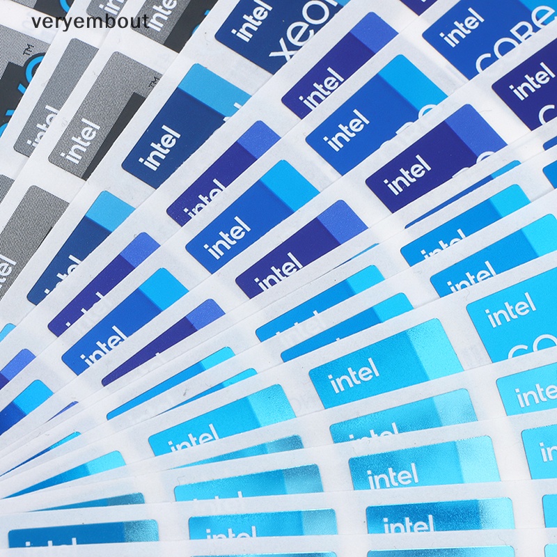 Set 5 Miếng Dán Trang Trí Cpu Thế Hệ 10 i3 i5 i7 i9