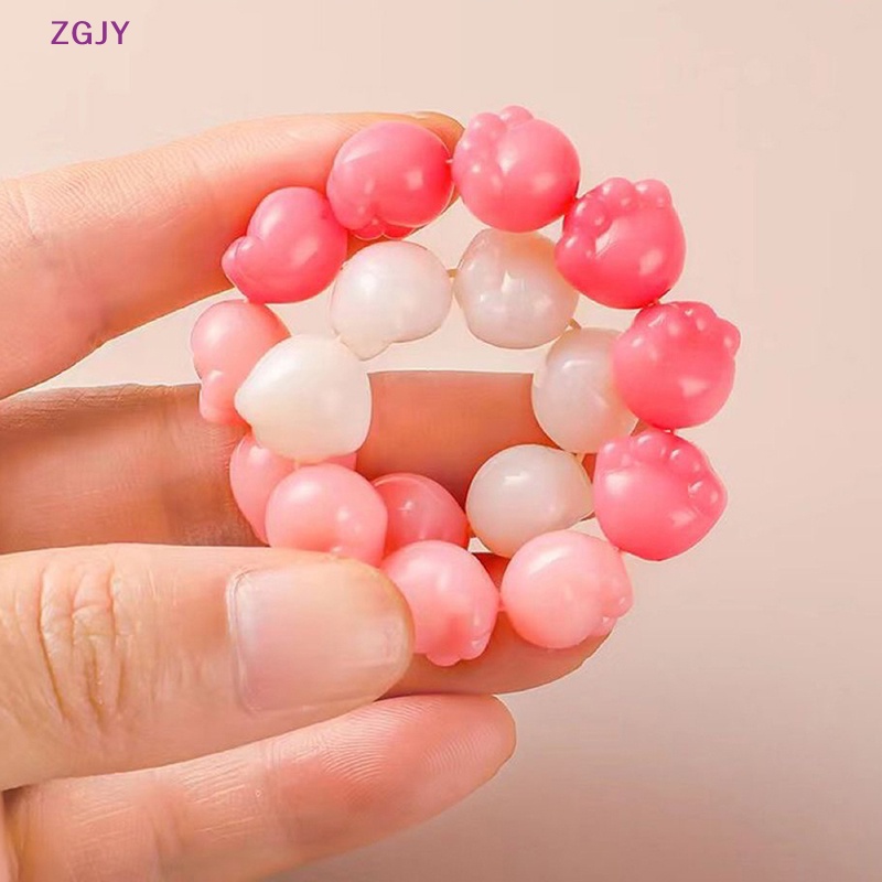 Vòng Tay Chuỗi Hạt Đá Pha Lê Tự Nhiên Co Giãn Màu Gradient Thời Trang Mùa Hè Cho Nữ Mới