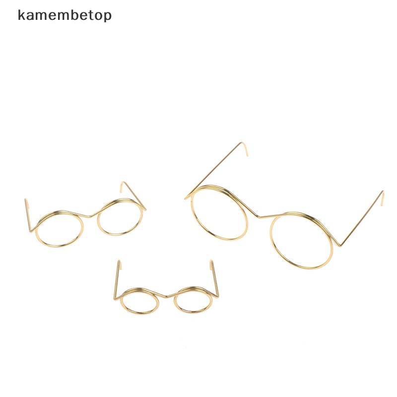 Set 5 / 10 Mắt Kính Gọng Tròn Thời Trang Cho Búp Bê 9 / 25 / 30cm
