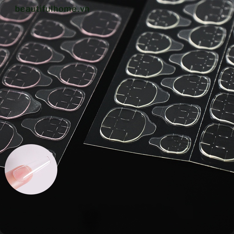 Bộ 240 Miếng Dán Hai Mặt Màu Trong Suốt Dùng Trang Trí Móng Tay