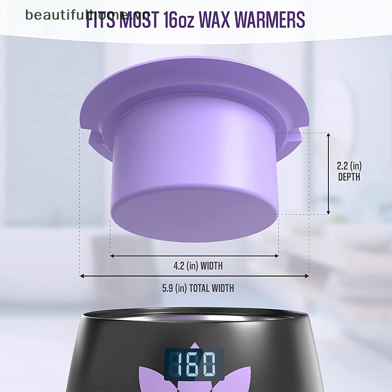 Nồi Silicone Làm Nóng Chảy Sáp Tẩy Lông 400ml