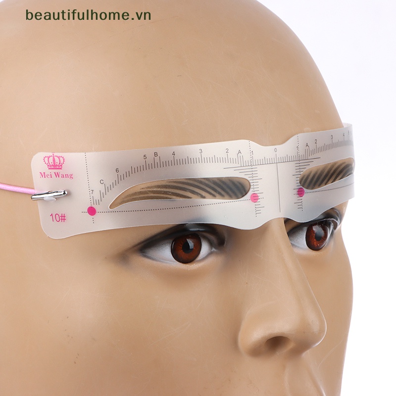 Bộ 12 Dụng Cụ Tạo Hình Trang Điểm Lông Mày Một Bước