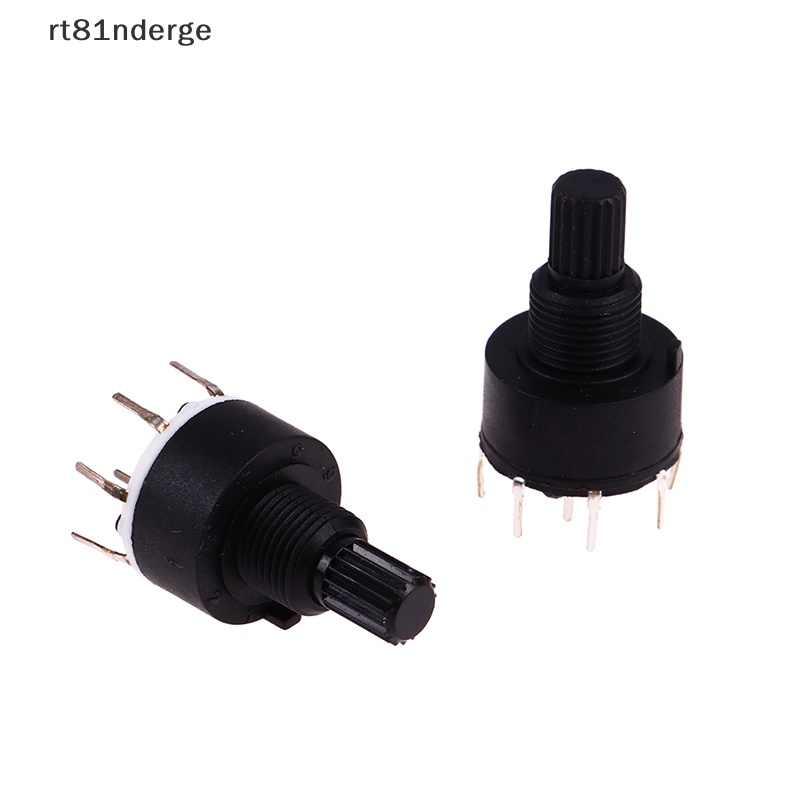 1 Cái Công Tắc Xoay Tròn 1 / 2 Cực 3 / 4 / 5 / 6 / 8 Vị Trí SR16 16mm DC60V 0.3A 15mm Trục n