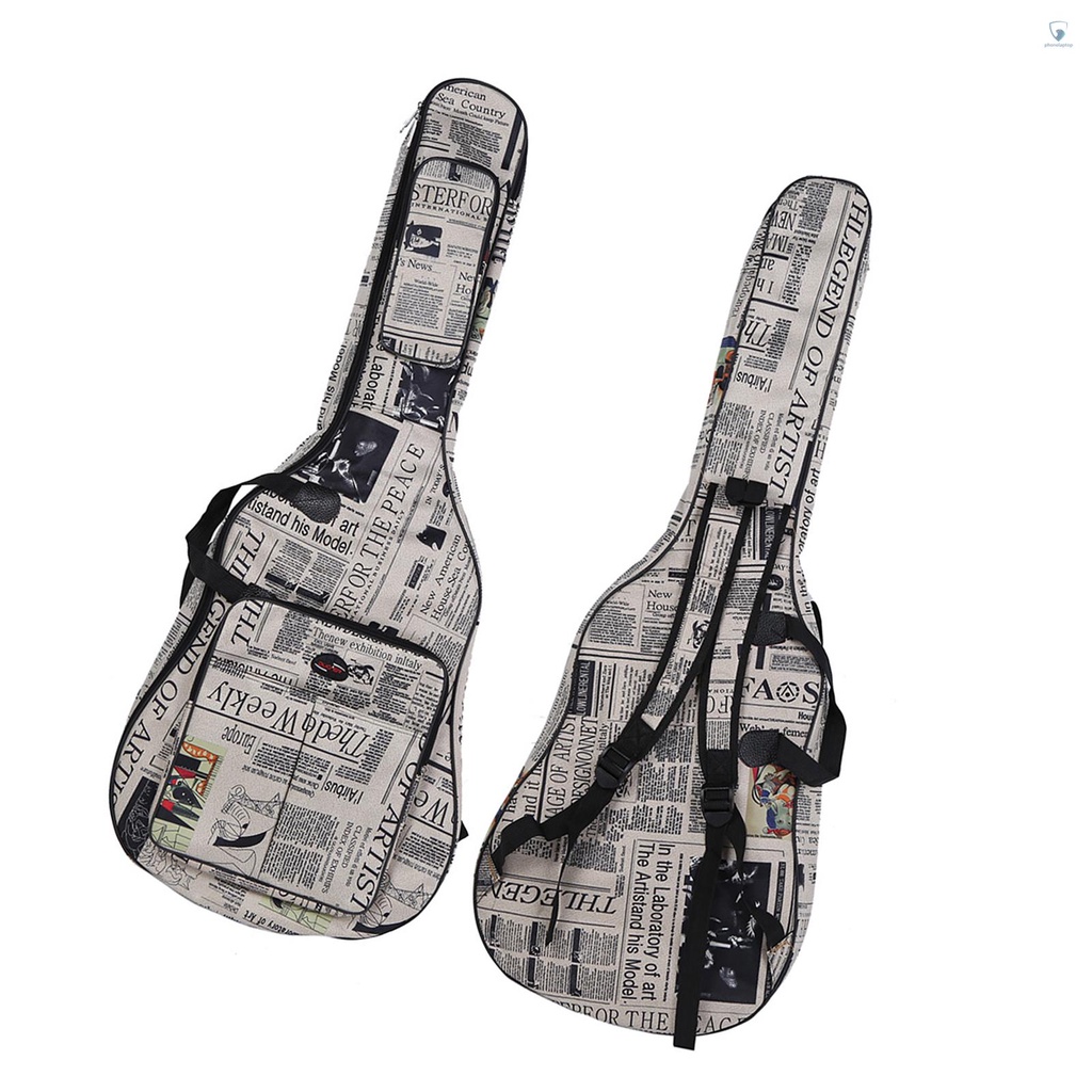 Túi Đựng Đàn Guitar 40Inchs 600D Bằng Vải Oxford Chống Nước Có Dây Đeo Tiện Dụng