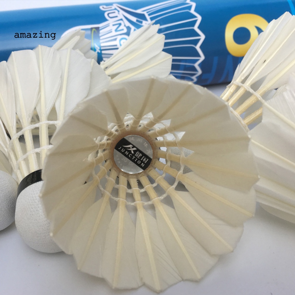 Set 12 Trái Cầu Lông Tập Luyện Chống Gió Độ Co Giãn Cao