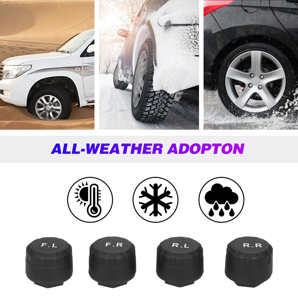 Hệ Thống Giám Sát Áp Suất Lốp Xe 7 Chế Độ Có Màn Hình Màu Sắc Và 4 Cảm Biến Áp Suất Lốp Ngoài Cho 0-6 Thanh