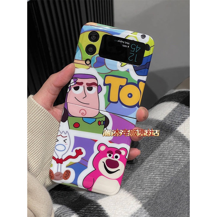 Samsung Zflip3 Phone Case Foldable Screen All Wrapped Cartoon Toy Story Ultra-Thin New ZHMt
