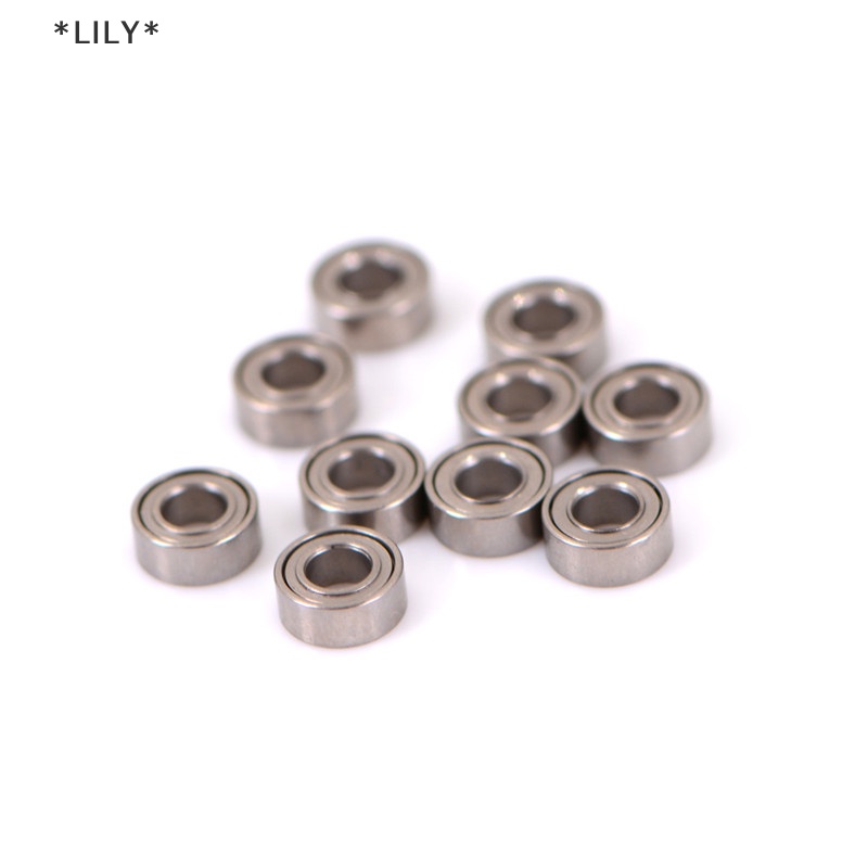 LILY 10pcs mini mang thép mang lăn vòng bi mr63zz 3*6*2.5mm uuu