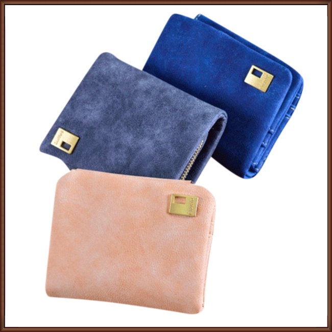 Ví Da Cầm Tay Mini Có Nút Gài Thời Trang Cho Nữ