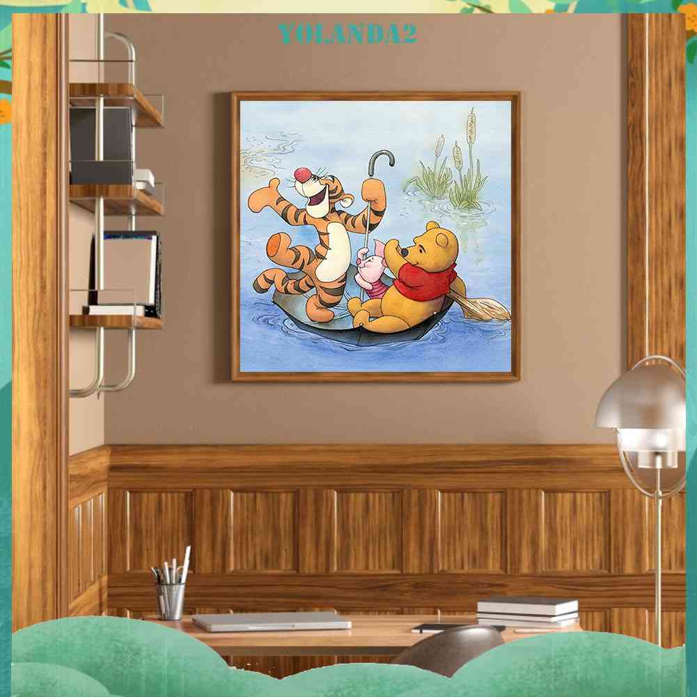 Bộ Tranh Đính Đá 5D Họa Tiết Hoạt Hình Độc Đáo DIY Dùng Trang Trí Nhà Cửa