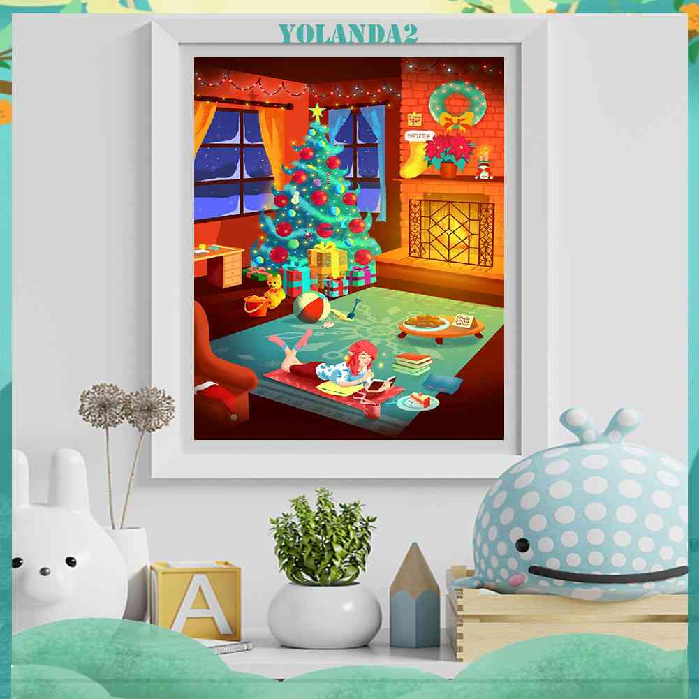 Bộ Tranh Đính Đá 5D Họa Tiết Hoạt Hình Độc Đáo DIY Dùng Trang Trí Nhà Cửa