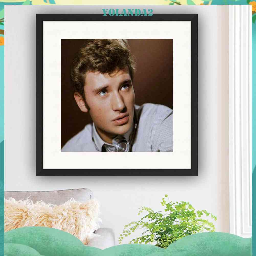 Tranh Đính Đá Kim Cương Toàn Bộ 5D DIY Hình Johnny Aliday