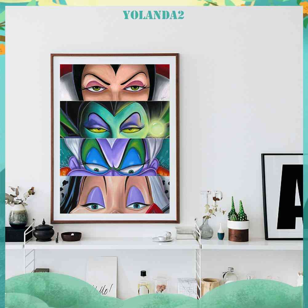 Bộ Tranh Đính Đá Tự Làm 30x40cm 24 Màu Hình Biệt Thự Disney