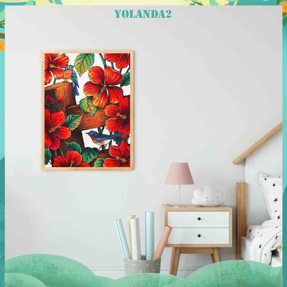 Tranh Đính Đá Kim Cương Toàn Bộ Hình Chim Chóc DIY