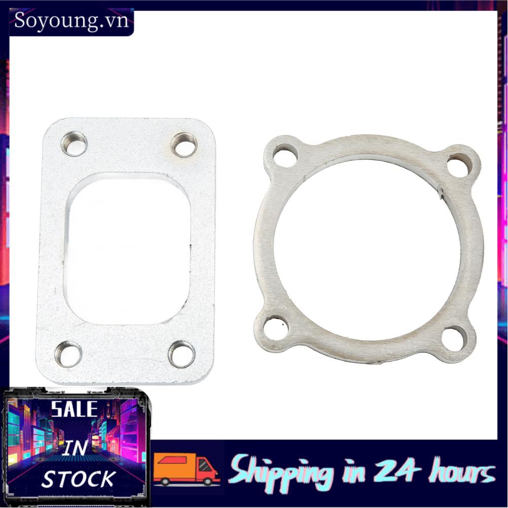 Soyoung Turbo Intake Flanges  High Hardness Strong Sealing Accuracy Downpipe Adapter Flange Temperature Resistant for Car