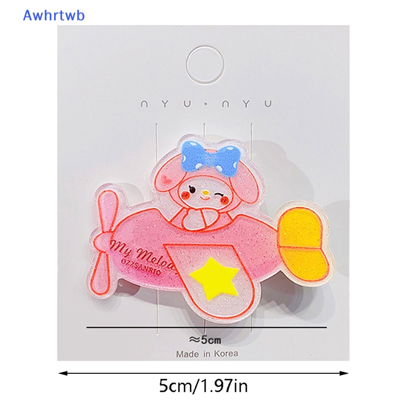 Kẹp Tóc Hình Vương Miện Phát Sáng Trong Bóng Lông Kuromi Cinnamoroll Mymelody Pom Pom Purin Dễ Thương Mới