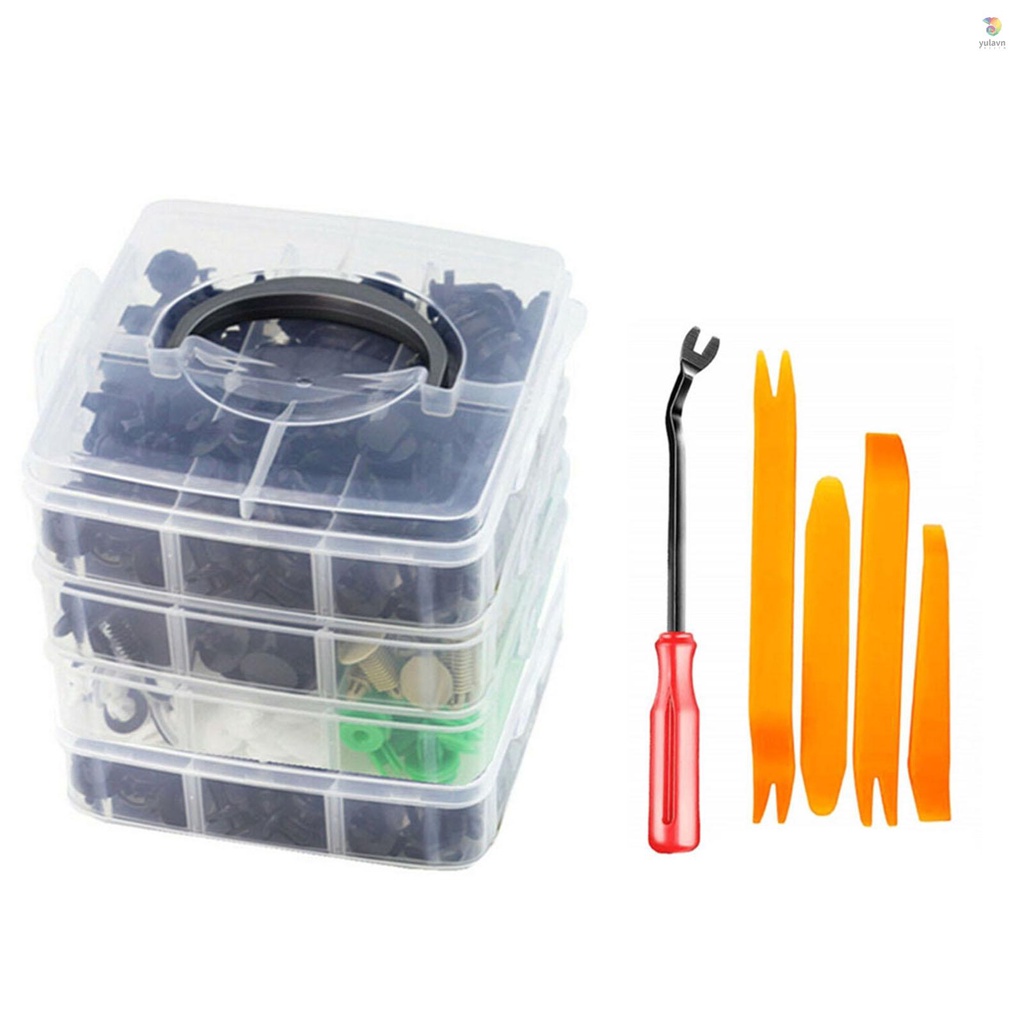 Bộ 620 Kẹp Cố Định Tấm Chắn Cửa Xe Hơi Tự Động