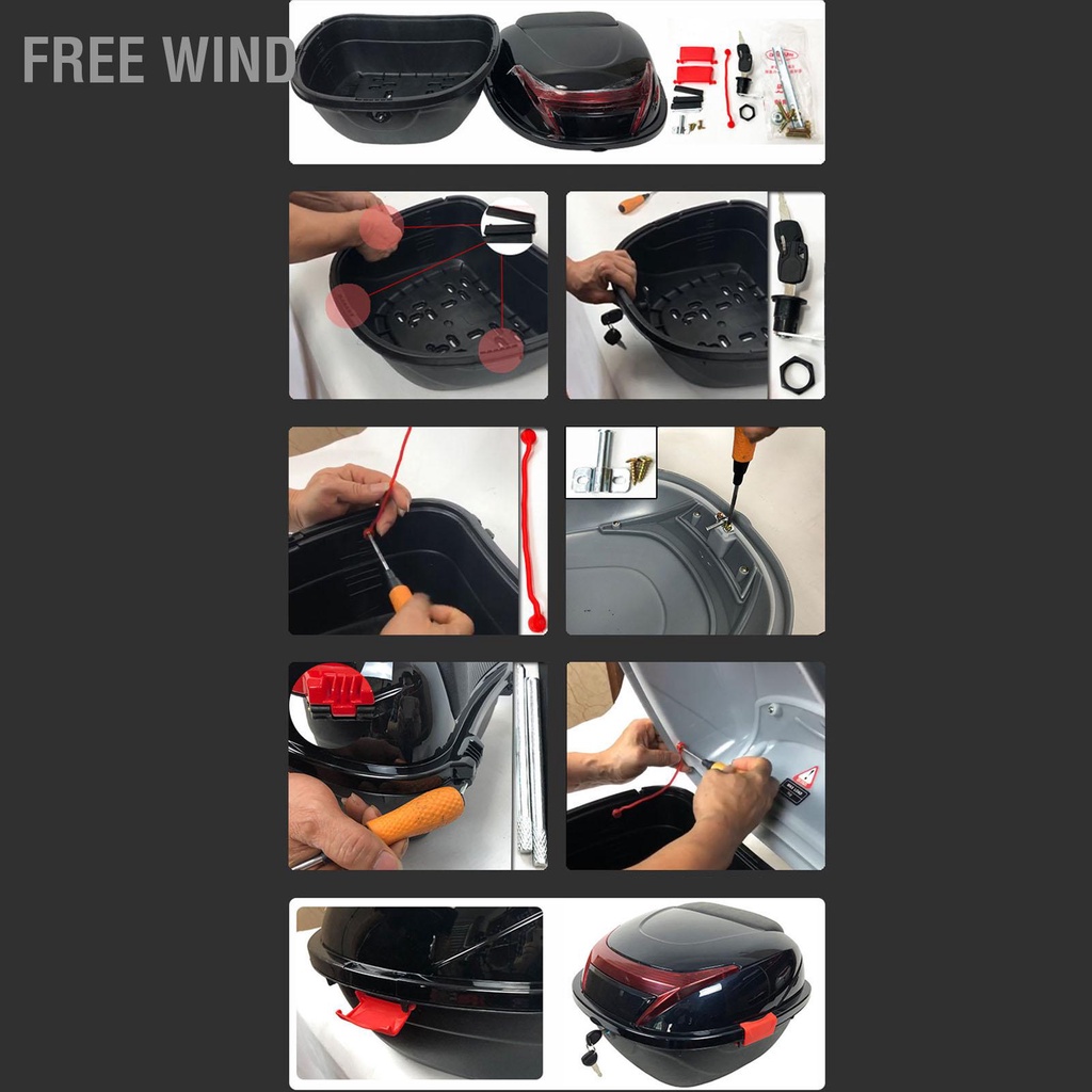 Hộp đựng đồ phía sau xe máy Đuôi có khóa chống nước cho