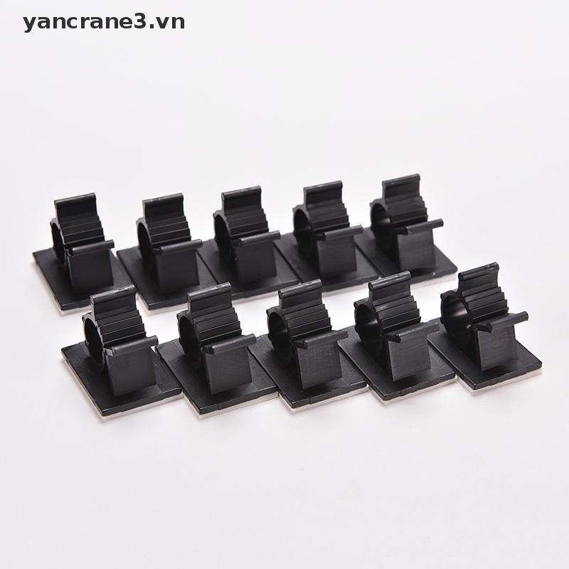 Bộ 10 Kẹp Dây Cáp Nylon Màu Đen Có Thể Điều Chỉnh Được yancrane3.vn