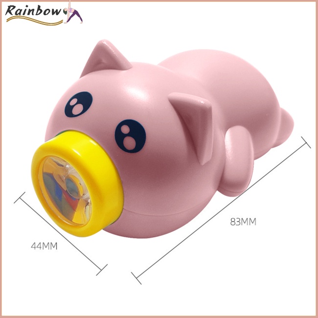 Đèn Pha Led Kiêm Còi Xe Đạp Sạc Usb Hình Heo Dễ Thương Cho Trẻ Em