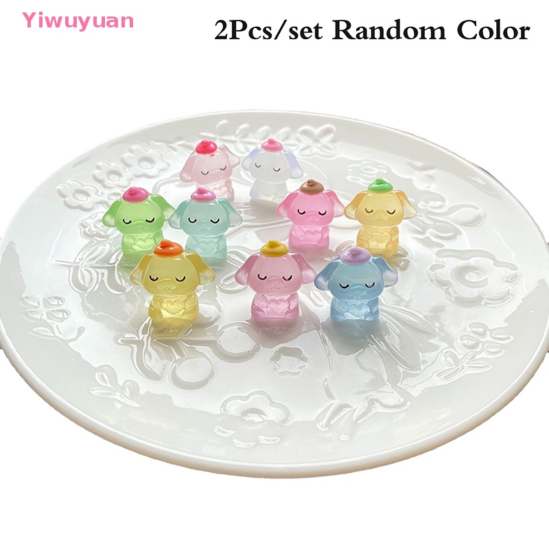 Bộ 2 Đồ trang trí Chú Chó Cinnamon Phát Quang Trang Trí Tiểu Cảnh Mới