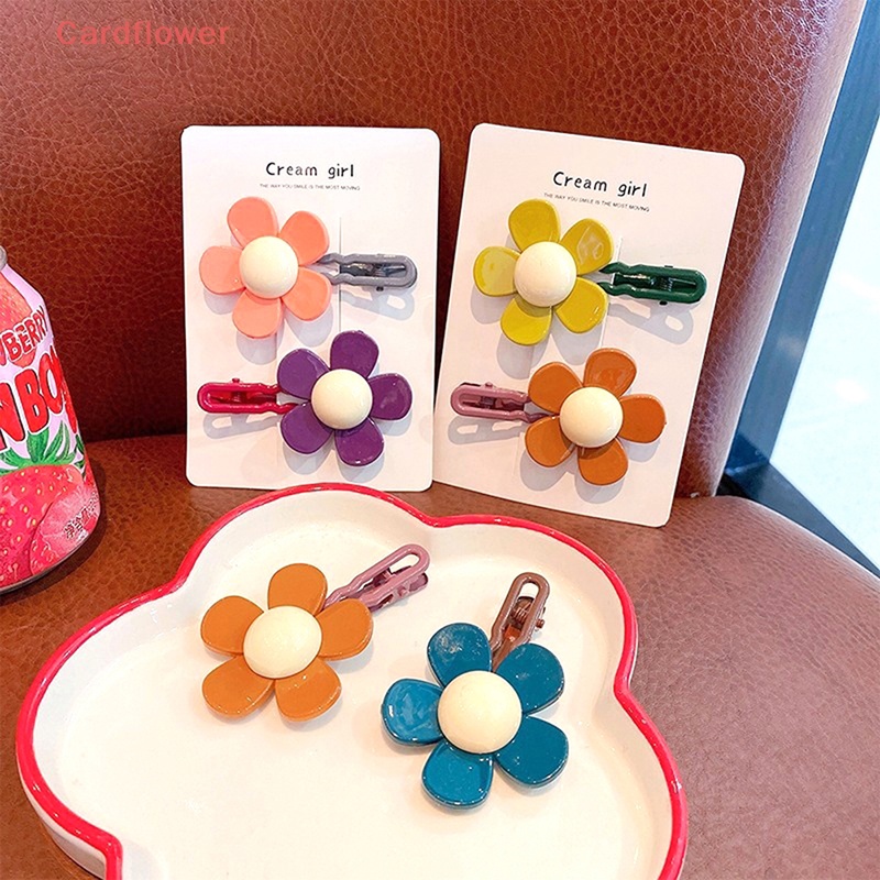 Kẹp Tóc Hình Hoa Nhiều Màu Sắc Ngọt Ngào Cho Nữ