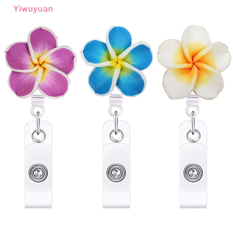 Kẹp Gắn Thẻ ID / Tên Hình Hoa Thu Gọn Được < Yiwuyuan > Mới