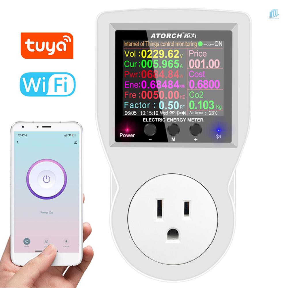 (s2mwvn) Thiết Bị Điều Khiển Từ Xa Ổ Cắm Điện Tuya Wifi Màn Hình Màu 2.4 inch Cho Điện Thoại Di Động