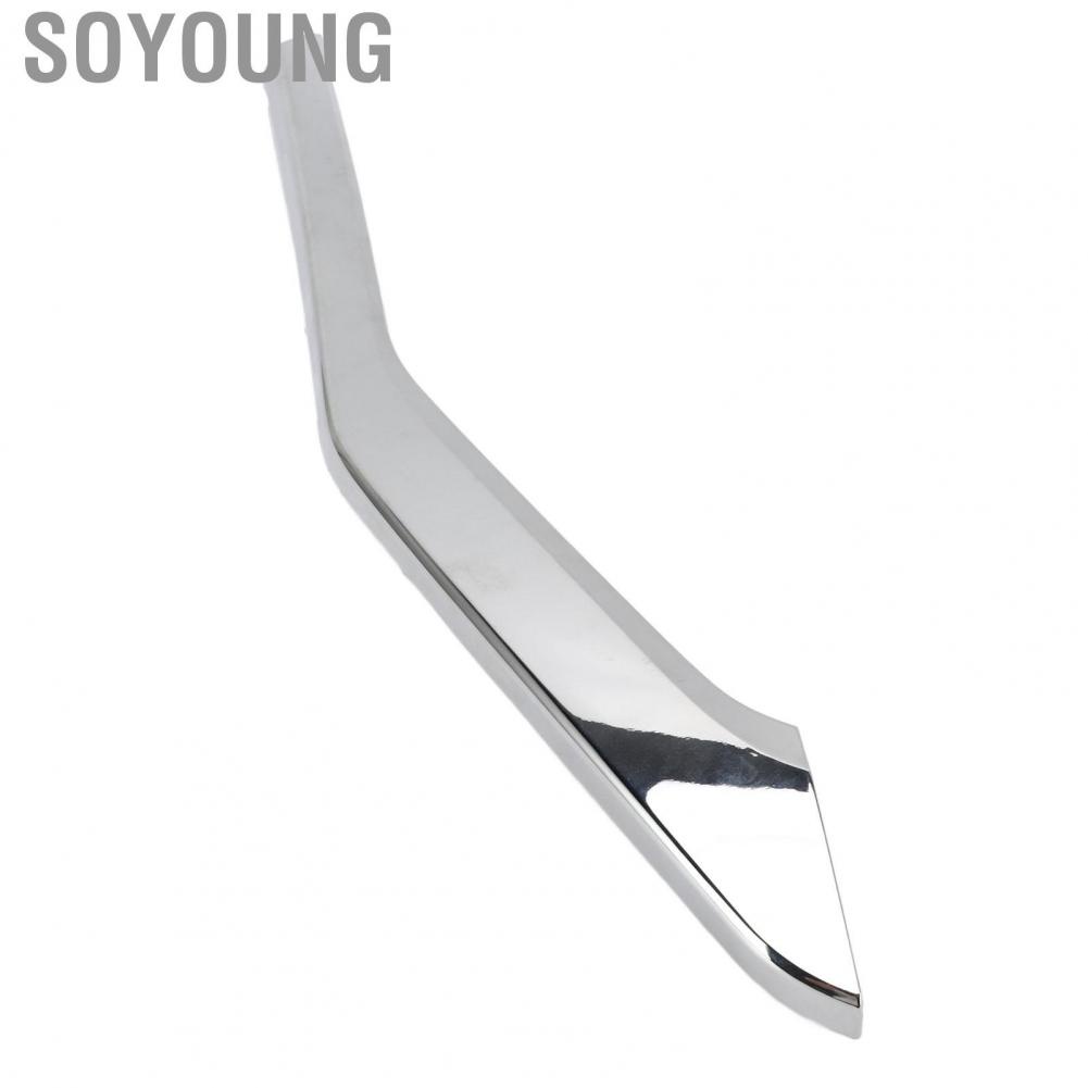 Soyoung 6407A324  OE Standard Scratch Resistant Direct Fit Bumper Chrome Moulding Cover Front Bumper Molding Trim Gloss  for Cars