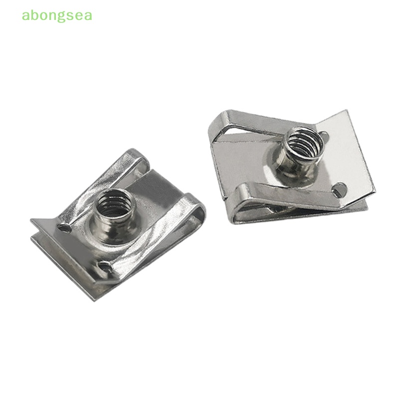 Set 10 Kẹp Chữ U Bằng Thép Không Gỉ M6 M5 M4 M8 8mm 5mm 6mm 4mm Cho Xe Scooter ATV