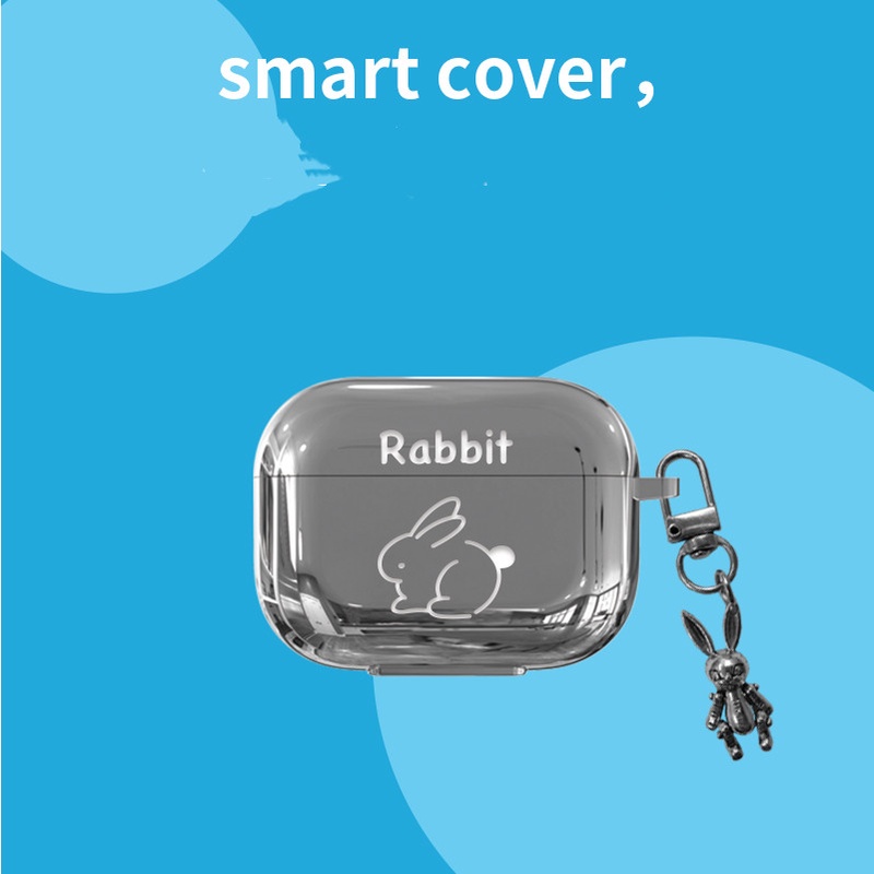 Vỏ Bảo Vệ Hộp Sạc Tai Nghe VIVO TWS 2 Bằng TPU Mạ Điện Họa Tiết Hoạt Hình + Mặt Dây Chuyền Đơn Giản Chống Sốc