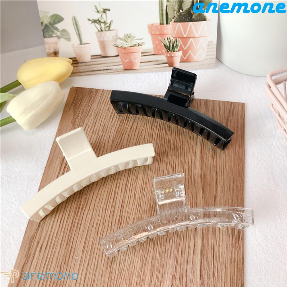 Kẹp Tóc Càng Cua Dài Bằng Acrylic Kiểu Vintage Hàn Quốc