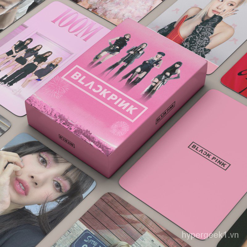 💕card blackpink💕 LINXX 55 Pcs Bộ sưu tầm 1 bộ 54 Lomo Card Nhóm Nhạc ảnh Blackpink Care Album bo góc ảnh bóng Thần tượng nhóm nhạc nữ K-pop lisa jennie jisoo ROSÉ thiết bị ngoại vi thần tượng
