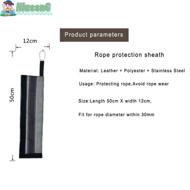 Vỏ Da Bọc Bảo Vệ Dây Thừng Chống Mài Mòn Độ Bền Cao Cho Hoạt Động Ngoài Trời