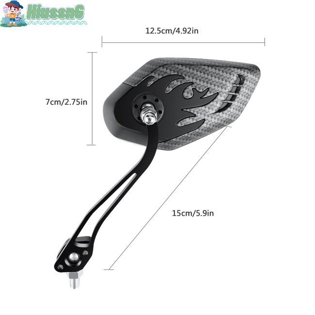 Gương Chiếu Hậu Xoay Tròn Gắn Tay Lái Xe Đạp Điện