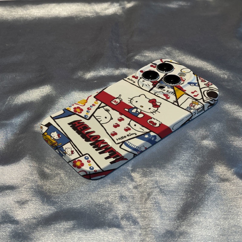 Ốp Điện Thoại Chống Sốc In Hình Hello Kitty Hoạt Hình Dễ Thương Cho Iphone 12 14pro 13711 8P